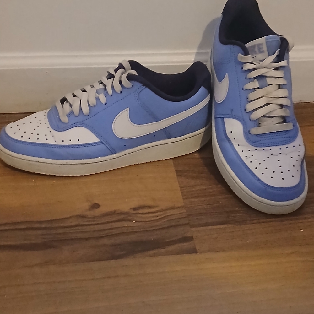 Women's Powder Blue & White Nikes